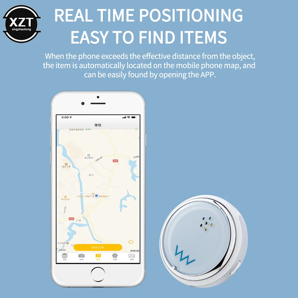 Smart Bluetooth Anti-Lost Device Mini GPS Tracker Two-way Search Locator Mobile Keys Pet Kids Finder Alarm for Android IOS