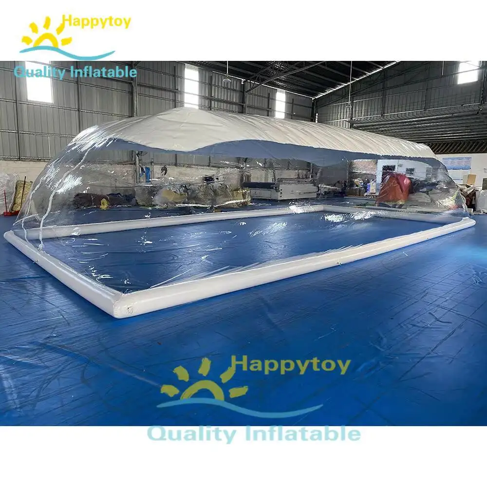 Customized Size Bubble Transparent PVC Inflatable Swimming Pool Dome Cover Tent