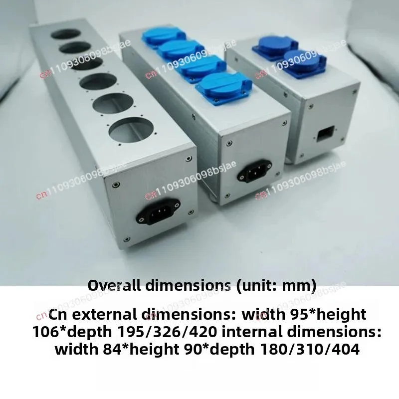 95 all-aluminum amplifier chassis audio American European standard power filter housing socket strip panel