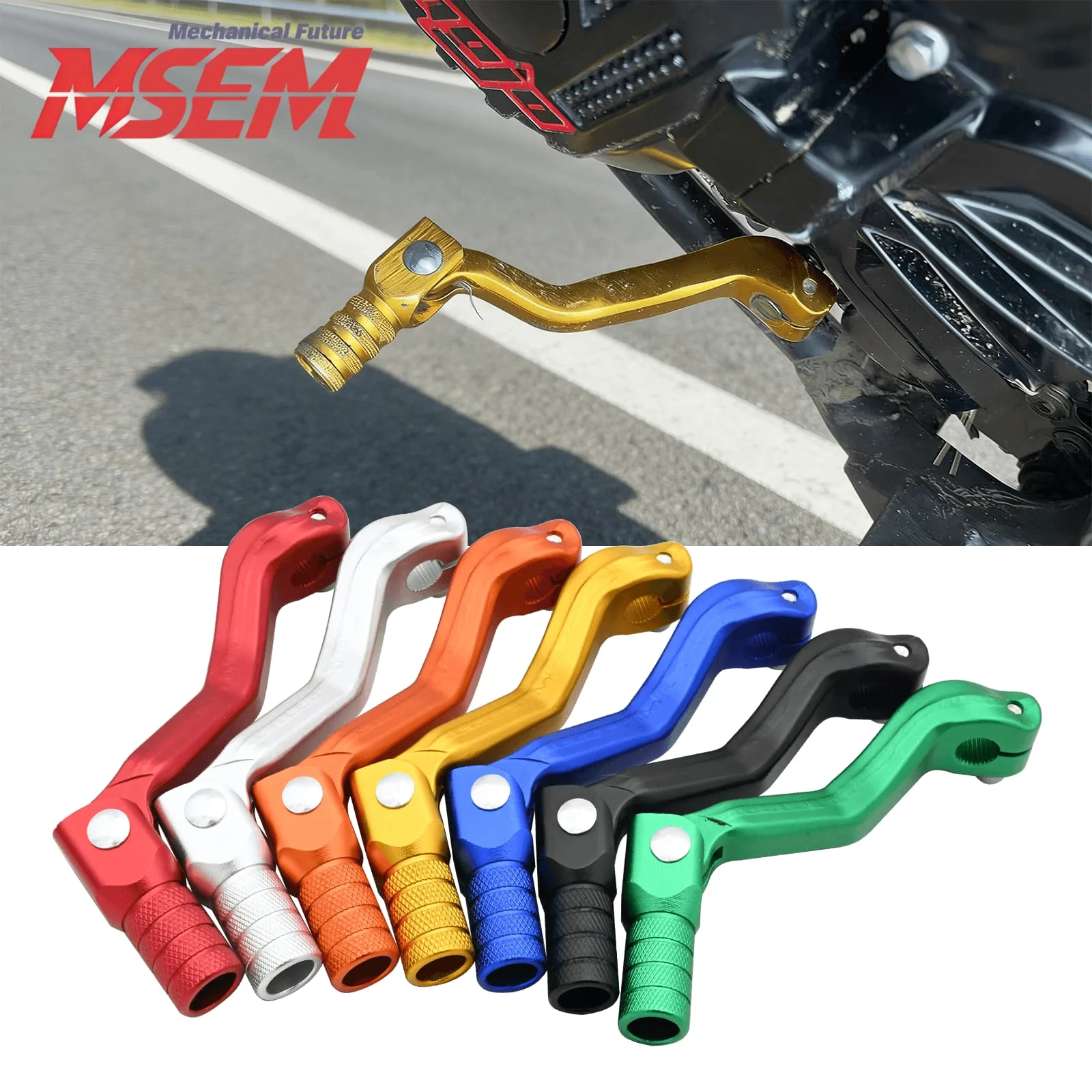 Motorcycle Folding Aluminum Gear Shift Lever Anti-break For Kayo Apollo Zongshen CB150 CB250 CB300 NC250 NC250S NC300 NC450