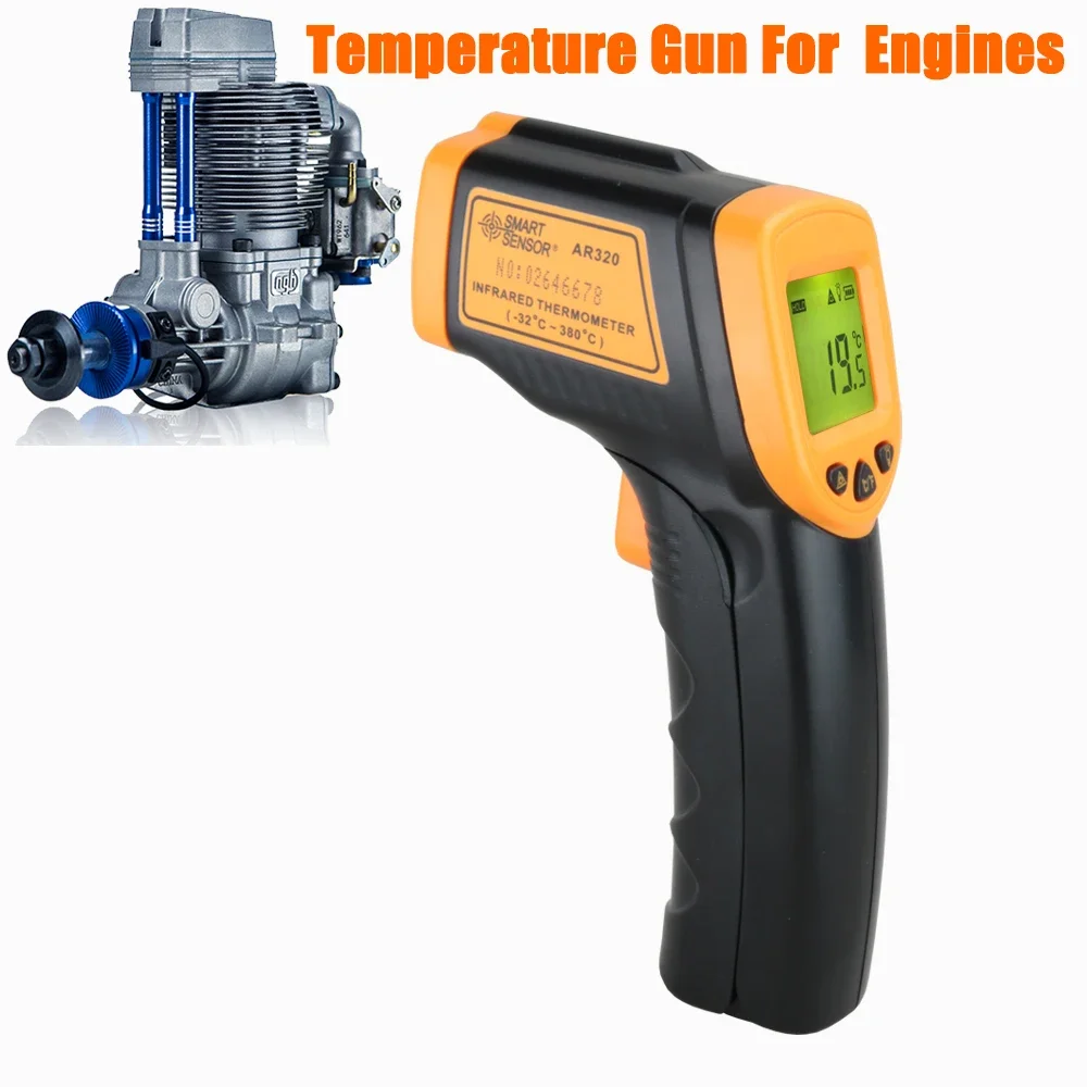 Infrared Thermometer / Thermometer / Temperature Gun For Nitro Engines  and  Gas Engines NGK DLE RCGF DA 3W