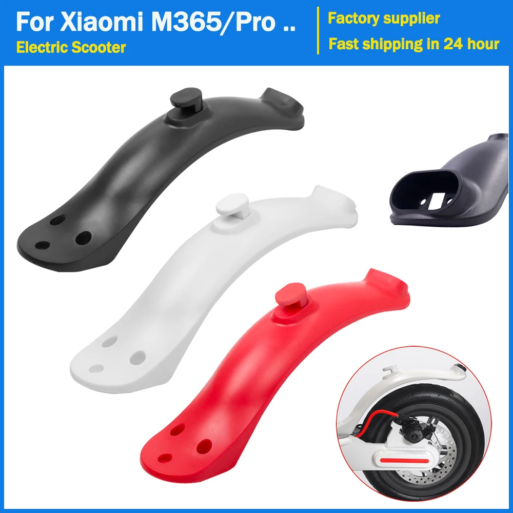 Upgraded Fender  Electric Scooter Mudguard Kit Rear Tire Mud Guard Waterproof Silicone Plug Set for Xiaomi M365/Pro/1S E-Scooter