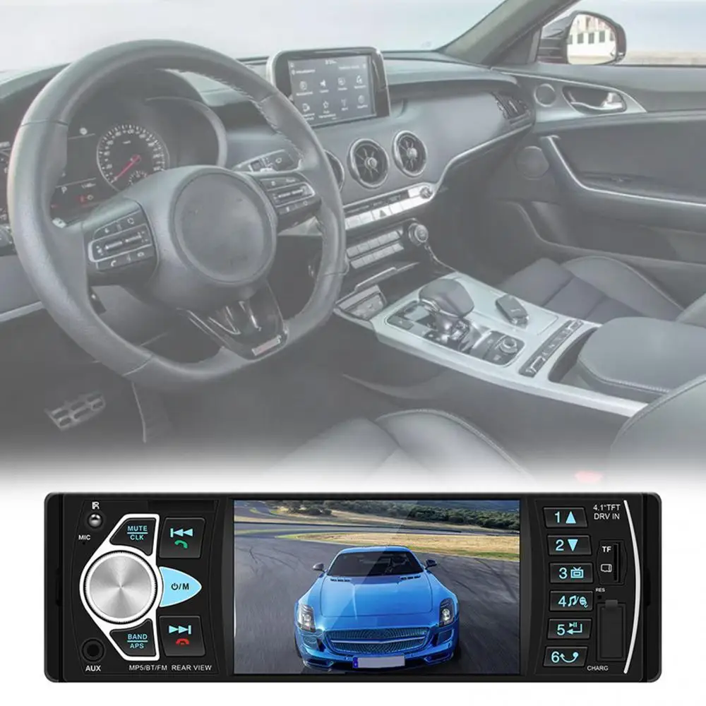 

4022D Car MP5 Player Bluetooth-compatible 1 Din 4.1 inch FM Audio Stereo Radio