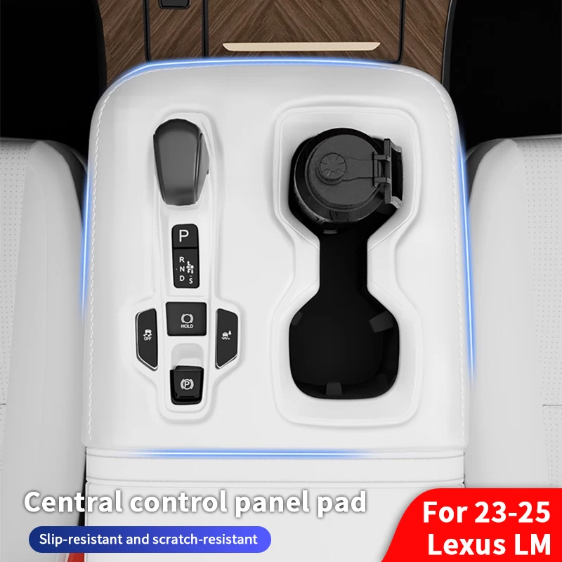 

QHCP автомобильный коврик для панели переключения передач, нескользящий силиконовый коврик для центральной панели переключения передач, подходит для Lexus LM 2023-2025, аксессуары для интерьера