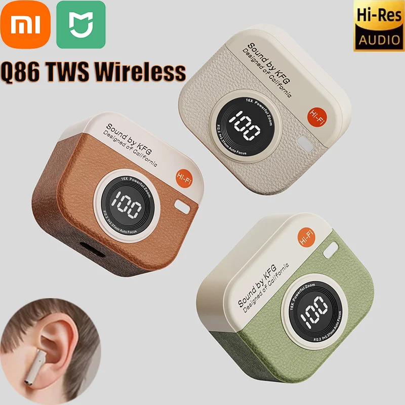 Xiaomi Q86 TWS Wireless Earphones with 5.4 Bluetooth 36 Hours Play Back Sport Earbuds with LED Display Headphones and Mic NEW