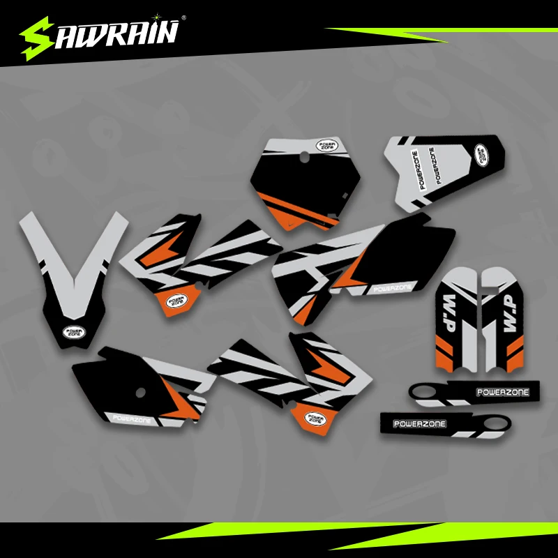 

Sawrain Motorcycle Graphics Backgrounds Decal Stickers Kits for KTM 03-12SX85 02