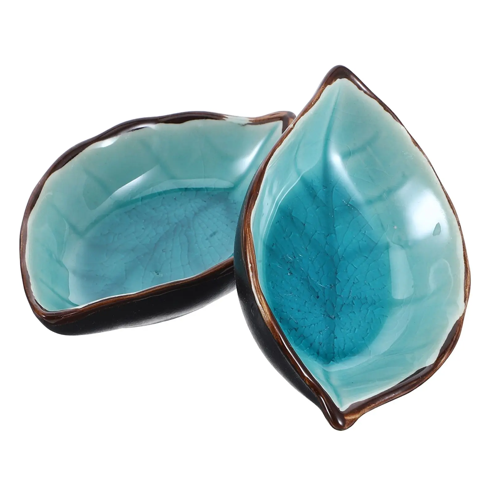 

2 Pcs Leaf Shaped Spoon Rest Coffee Station Accessories Tableware Kitchen Utensil Holder