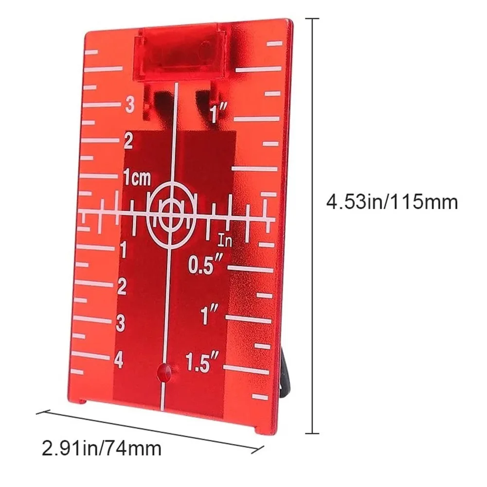 1/2pcs 10cmx7cm Target Plate Laser Target Card Plate Reflective Magnetic Plate Laser Target Plastic For Green Red Lase Level