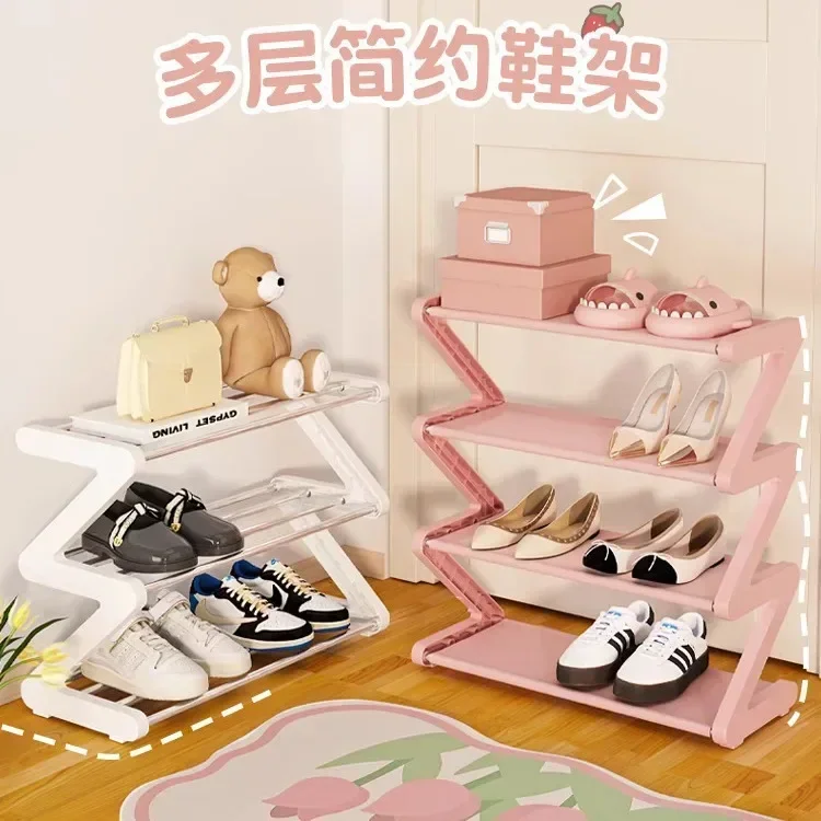 Creative Z-shaped Shoe Rack, Simple Household Shoe Storage Artifact Dormitory Multi-layer Assembly Shoe Rack