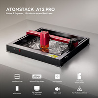 ATOMSTACK A12Pro Laser Engraver 12W Laser Power 370x310mm Engraving Area Expandable & Installation Free DIY Engraving Cutting