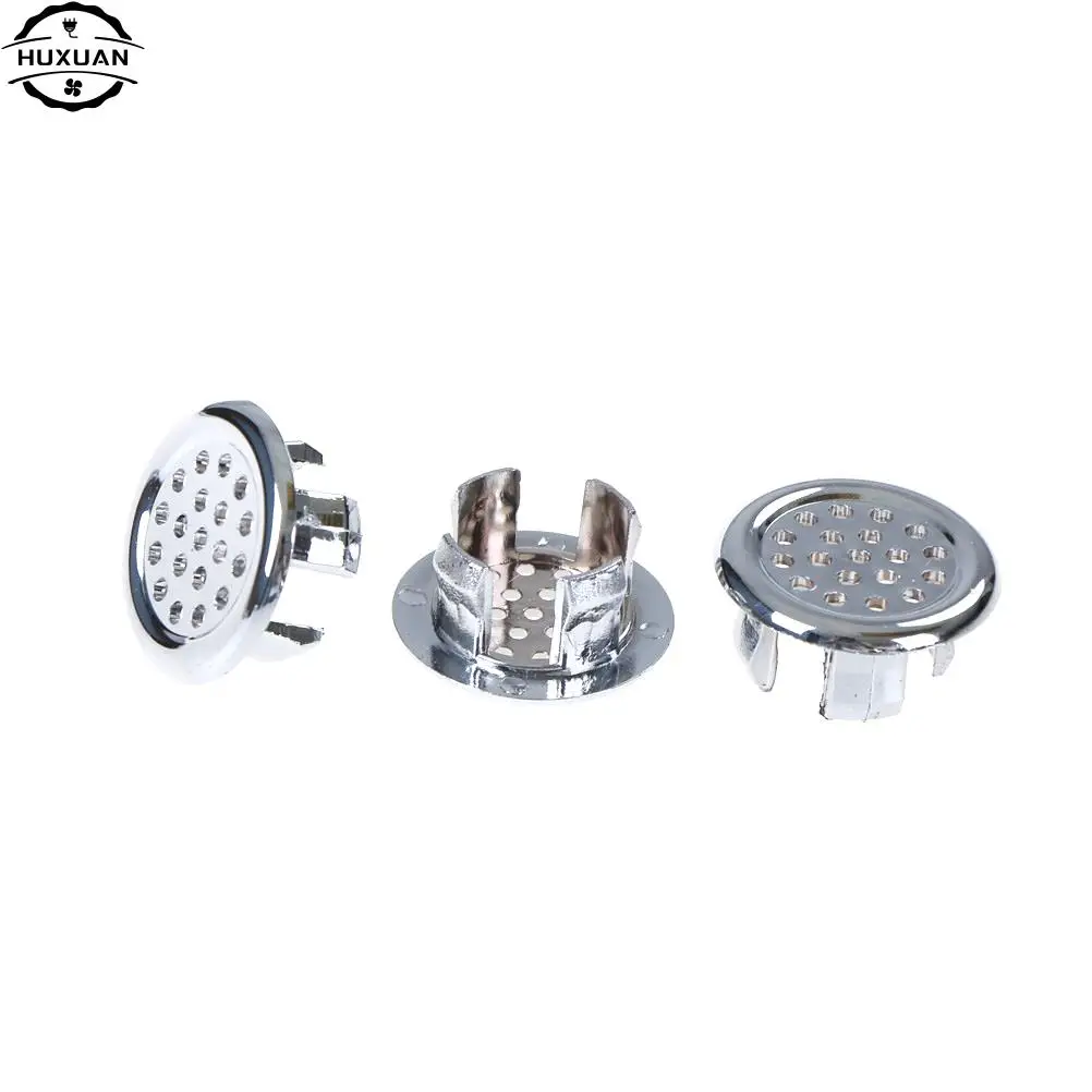 3 stks/partij Badkamer Overloop Ring Wastafel Ronde Overloop Cover Ring Insert Vervanging Netjes Chromen Accessoires