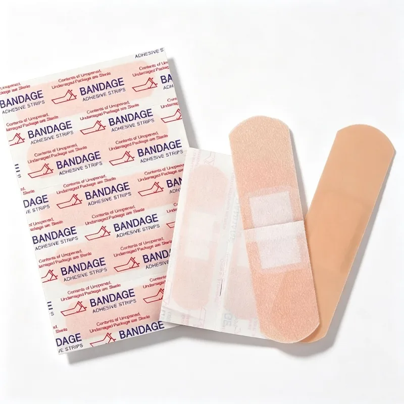 50-300Pcs Waterproof Breathable Cushion Adhesive Plaster Wound Hemostasis Sticker Band First Aid Medical Gauze Bandage band,aids