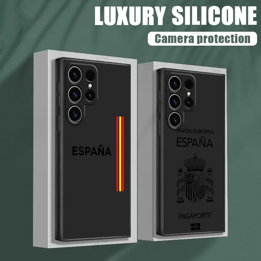 

Spain LOGO España Passport Phone Case For Samsung Galaxy S26 Ultra Cases S25 FE S24 S23 S21 Ultra S20 S24 FE S22 S26 Plus Cover