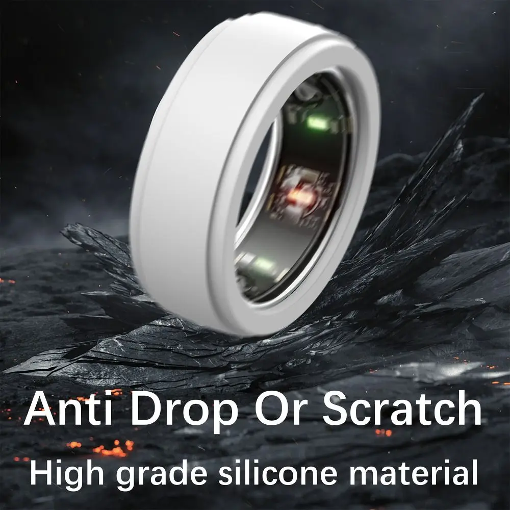 ซิลิโคนสมาร์ทแหวนป้องกันกรณีเหงื่อยืดหยุ่นซิลิโคน Anti-Scratch อุปกรณ์เสริมสําหรับ Oura Ring Gen 3