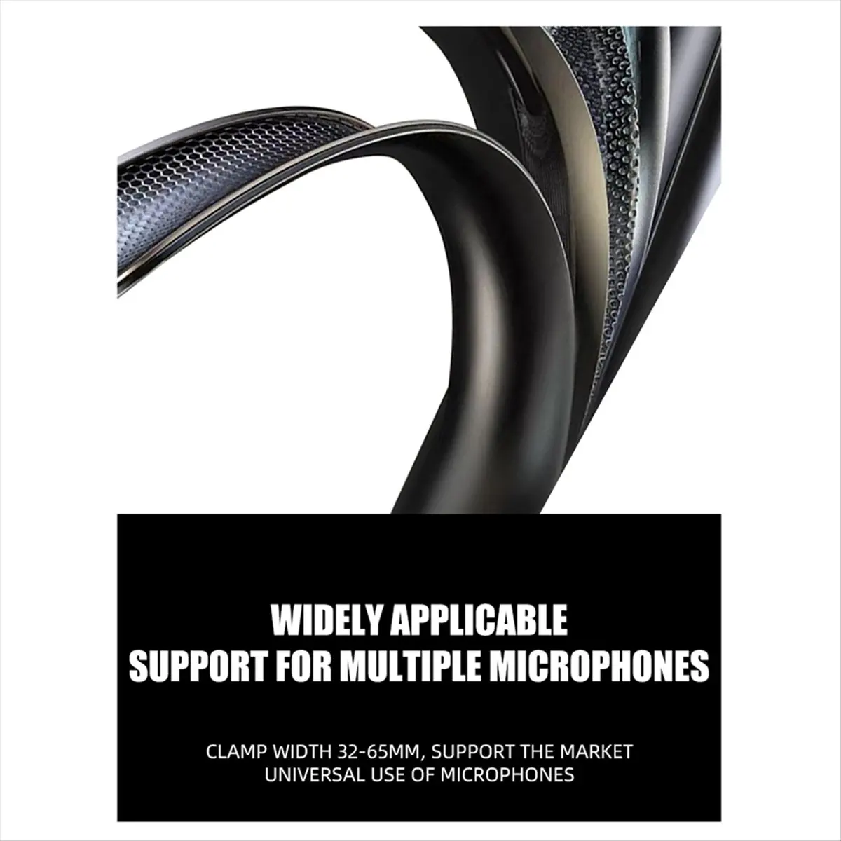 Foldable Microphone Holder Suspension Boom Scissor Arm Stand Holder with Mic Clip Table Mounting Clamp