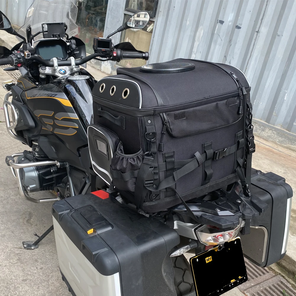 Motorrad-Haustiertaschen Hunde- und Katzen-Transporttasche für Street Glide Road King mit Beifahrersitz oder Gepäckträger Touring Trike Modelle – Detail 28