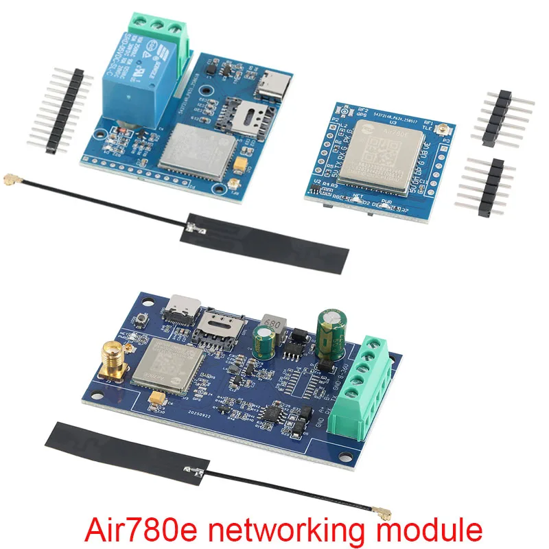 Air780E DTU 4G Full Network Module LTE IoT Serial Communication Data Transmission 4G to RS485 Single-Channel Relay Board 5V