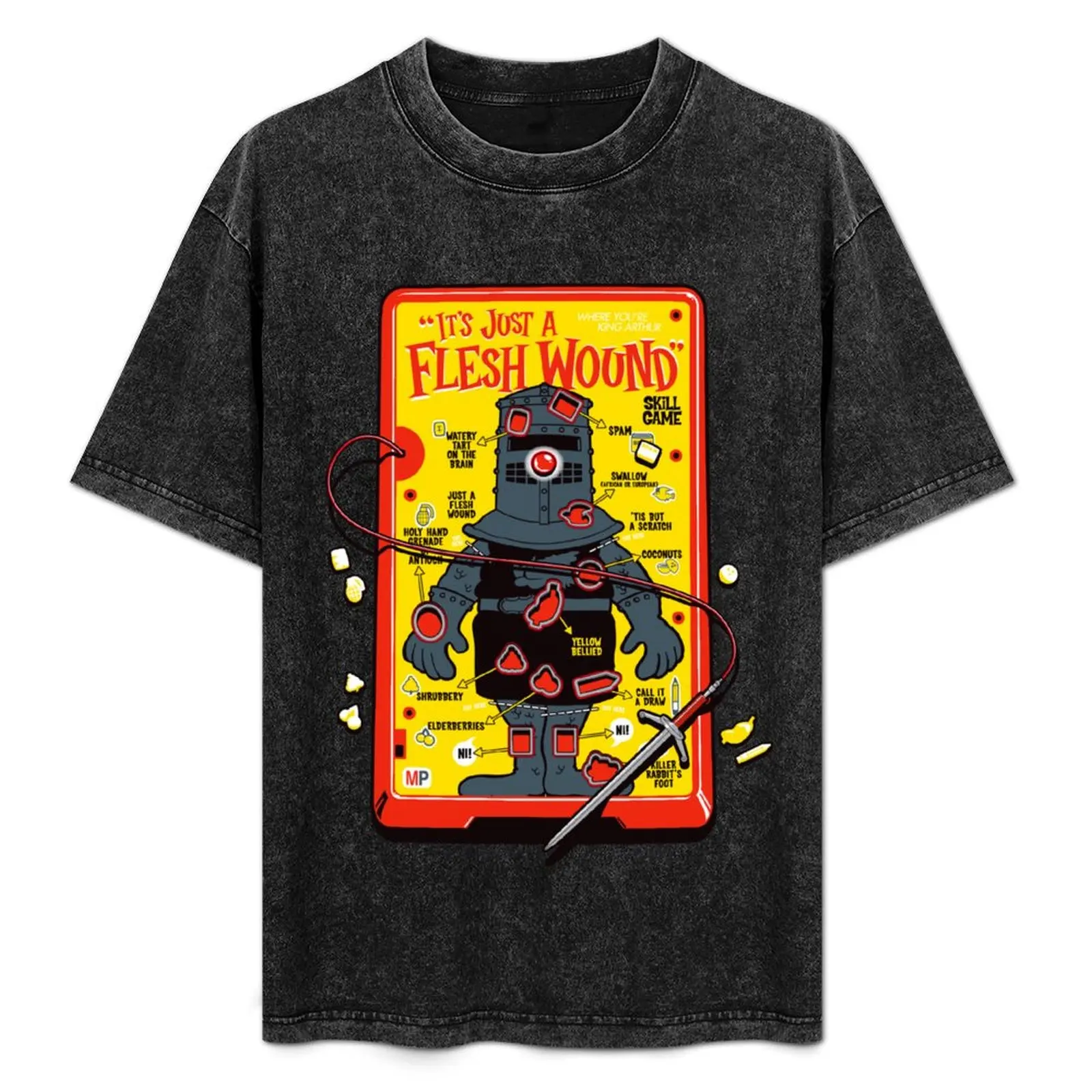 The It's Just A Flesh Wound Game T-Shirt blanks vintage clothes Aesthetic clothing funny t shirts men