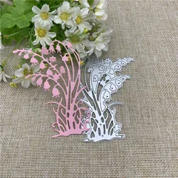 Hyacinth Flowers Laced Frames background Metal Cutting Dies Stencils For DIY Scrapbooking Decorative Embossing Handcraft Templat