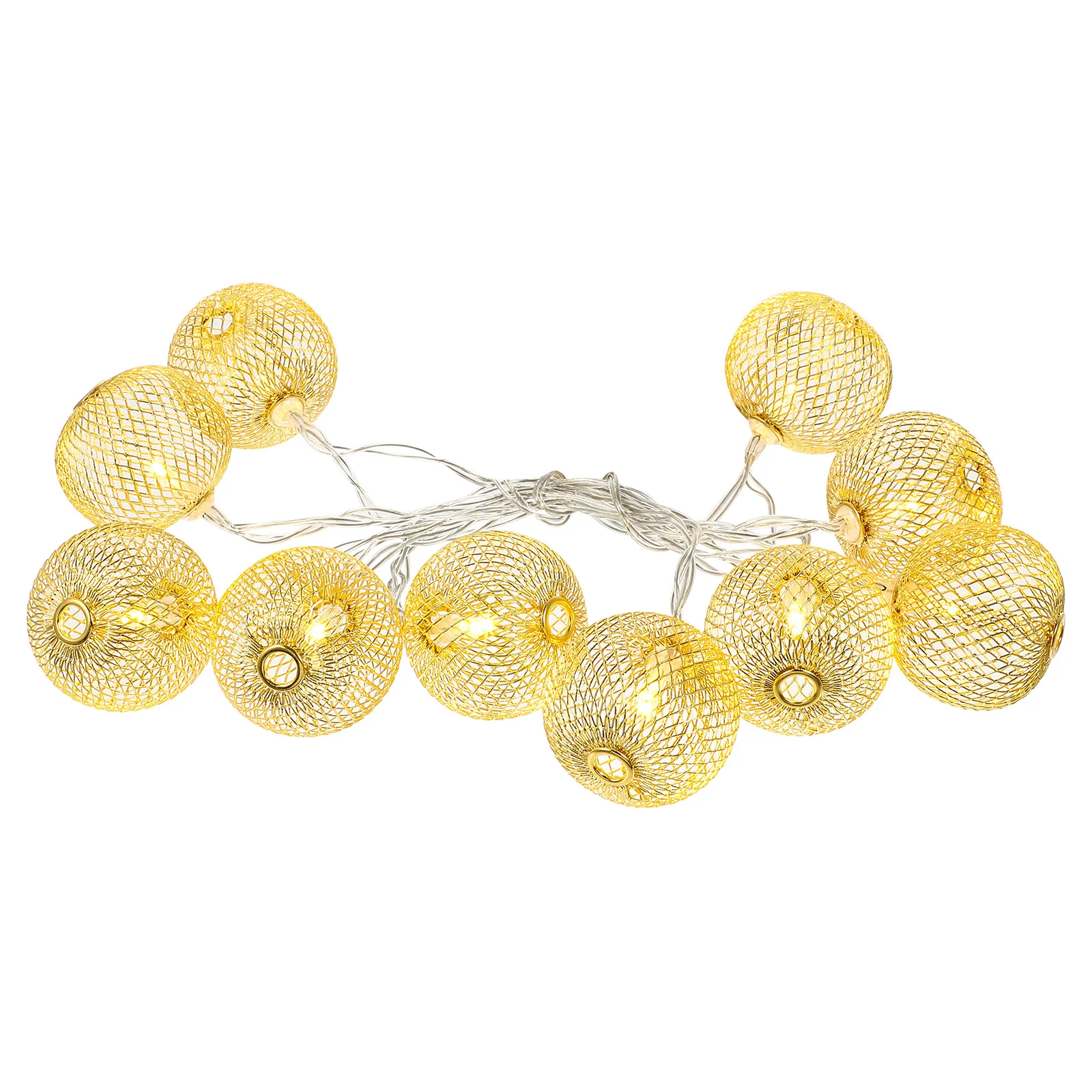 

1Pcs Christmas Lantern String Light Creative Iron Craft Round Lantern Festival Decoration Xmas Lamp Ornament Xmas Light