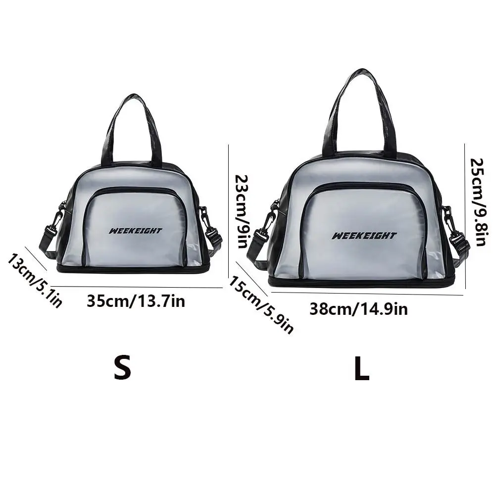 Large Capacity PVC Swimming Bag Waterproof Wet Dry Separate Compartment Beach Pool Bag Large Washing Transparent Design