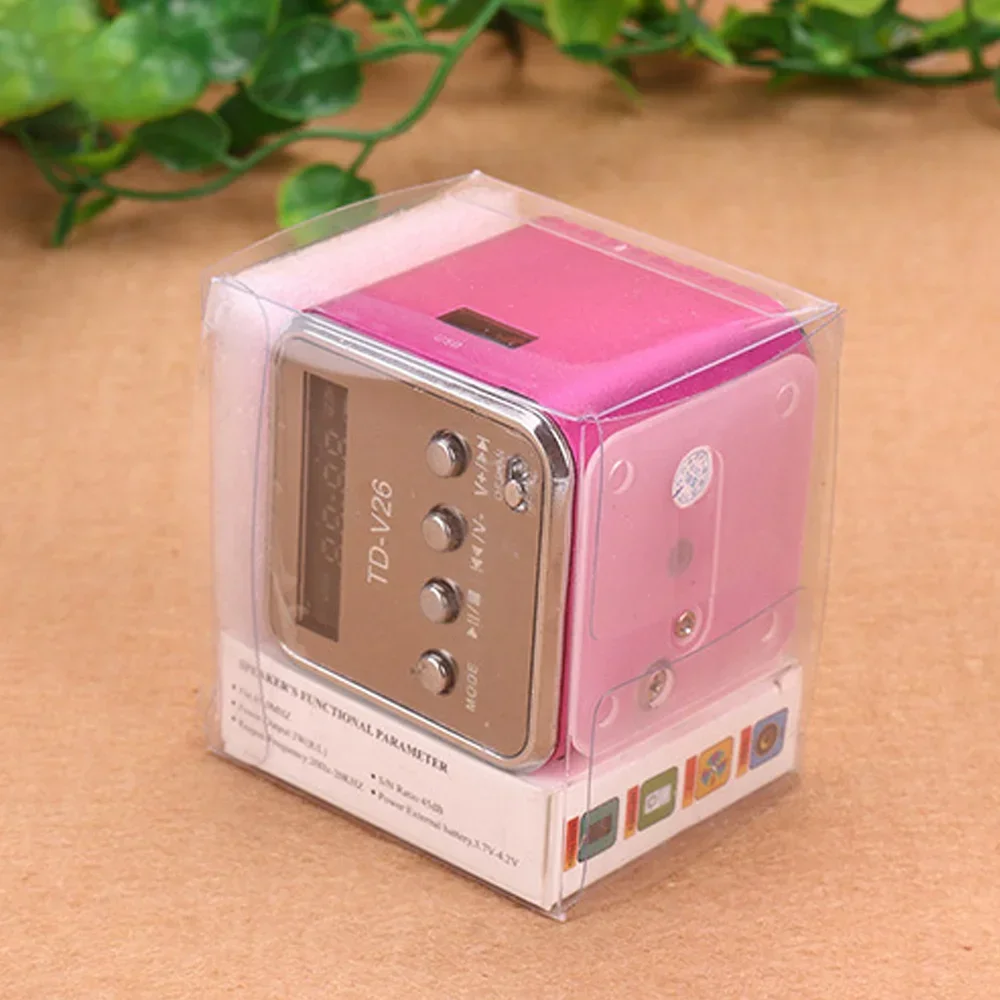 TD-V26 Mini Radio Receiver Bluetooth Wireless Speakers Digital FM Radio For PC Phone Bluetooth Speaker Walkman Radios  Radio Fm