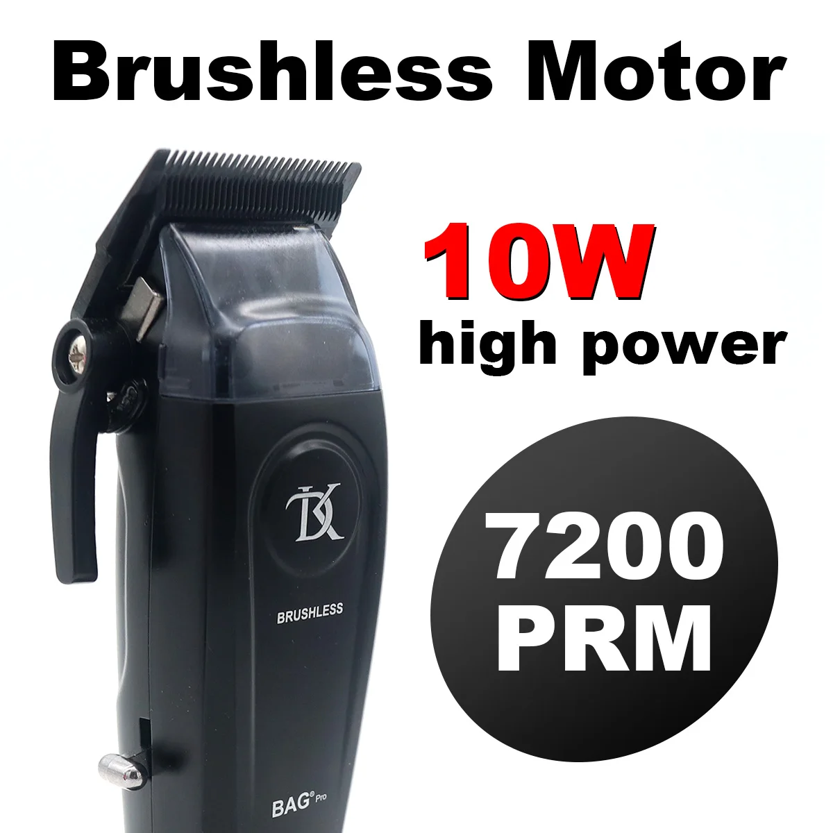 DKBAG DK-079 Professional Hair Clipper สําหรับผู้ชาย DLC ใบมีด 10W มอเตอร์ไร้แปรงโลหะเต็มรูปแบบพร้อมฐาน Charger ตัดผมเครื่อง