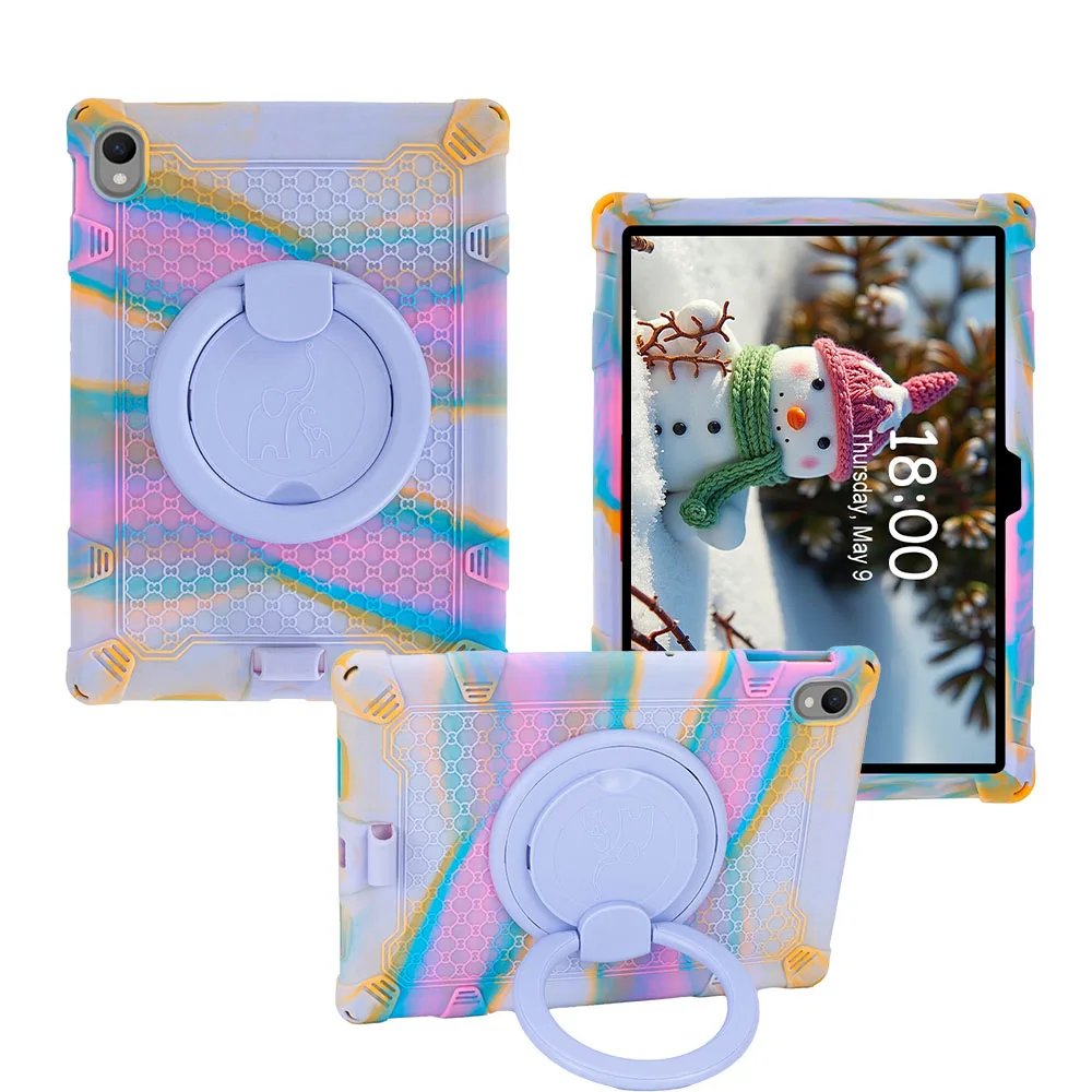 Shock‑Absorb Soft Silicone Case For Walmart Onn 11 Inch Core 2026 Tablet 360‑Degree Rotatable Kickstand Removable Shoulder Strap