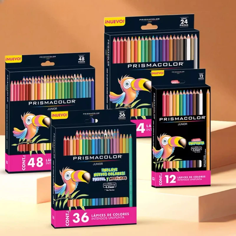 Prismacolor Júnior Oil Colorido Desenho Lápis Grupo Premier Esboço Arte Suprimentos Cores Sortidas 4.0 mm 12 24 36 48 Cores