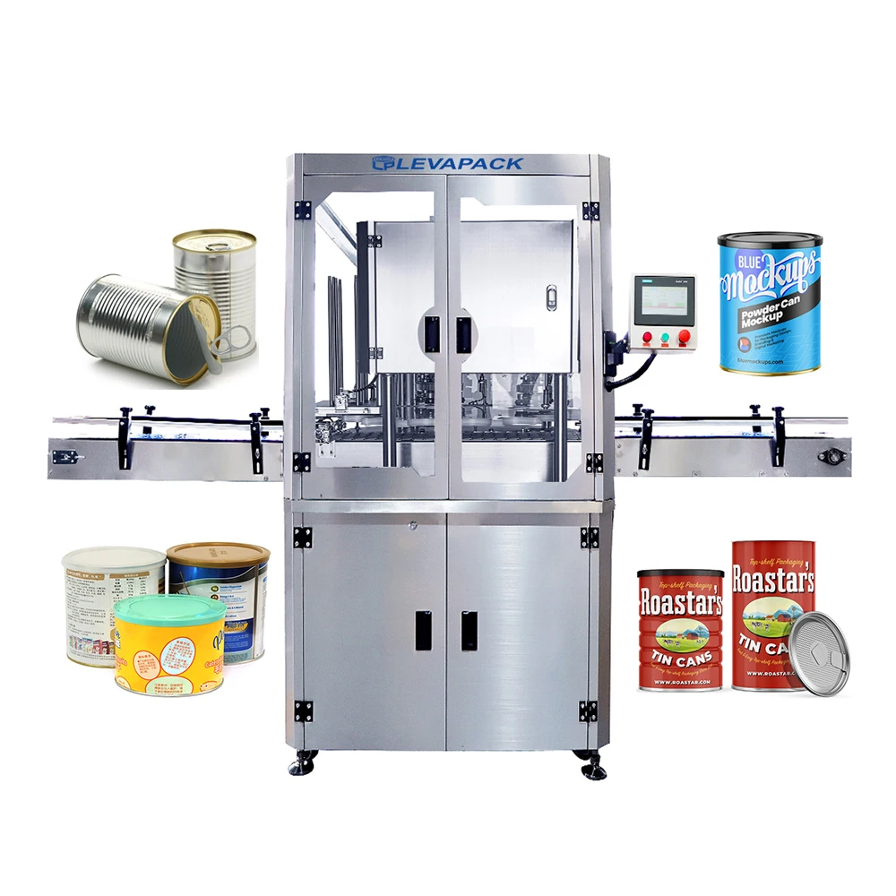 Plastic Protective Cover Automatic Packaging Sealing Machine Tin Can Metal Iron Can Seamer Price