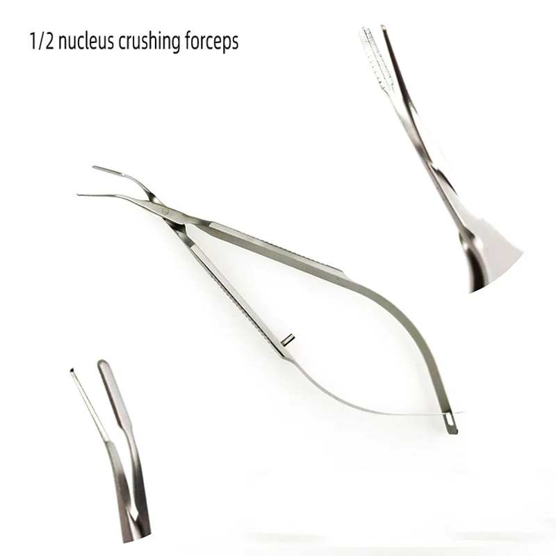 Ophthalmic Lens Implantation Forceps For Microsurgical Instruments Duck Beak/Curved/Buckle Huff Style