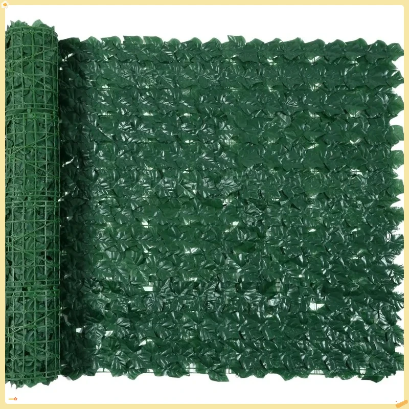 سياج الخصوصية اللبلاب الاصطناعي 39.4 × 354.3 بوصة، تحوط قابل للتوسيع مع روابط بسحاب للحديقة والزفاف