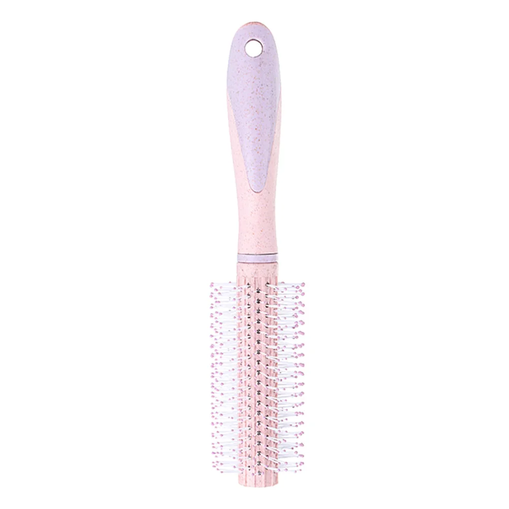 

Plastic Wheat Straw Hair Comb Candy Colors Cylindrical Roller Comb for Curly Hair Easy Styling Lightweight Durable