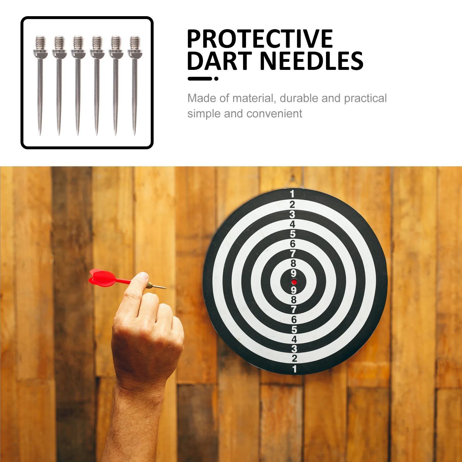 

6Pcs Sharp Dart Needles Premium Material Wear-Resistant Replacement Tips for Extended Practice Sessions Creative Flying Points