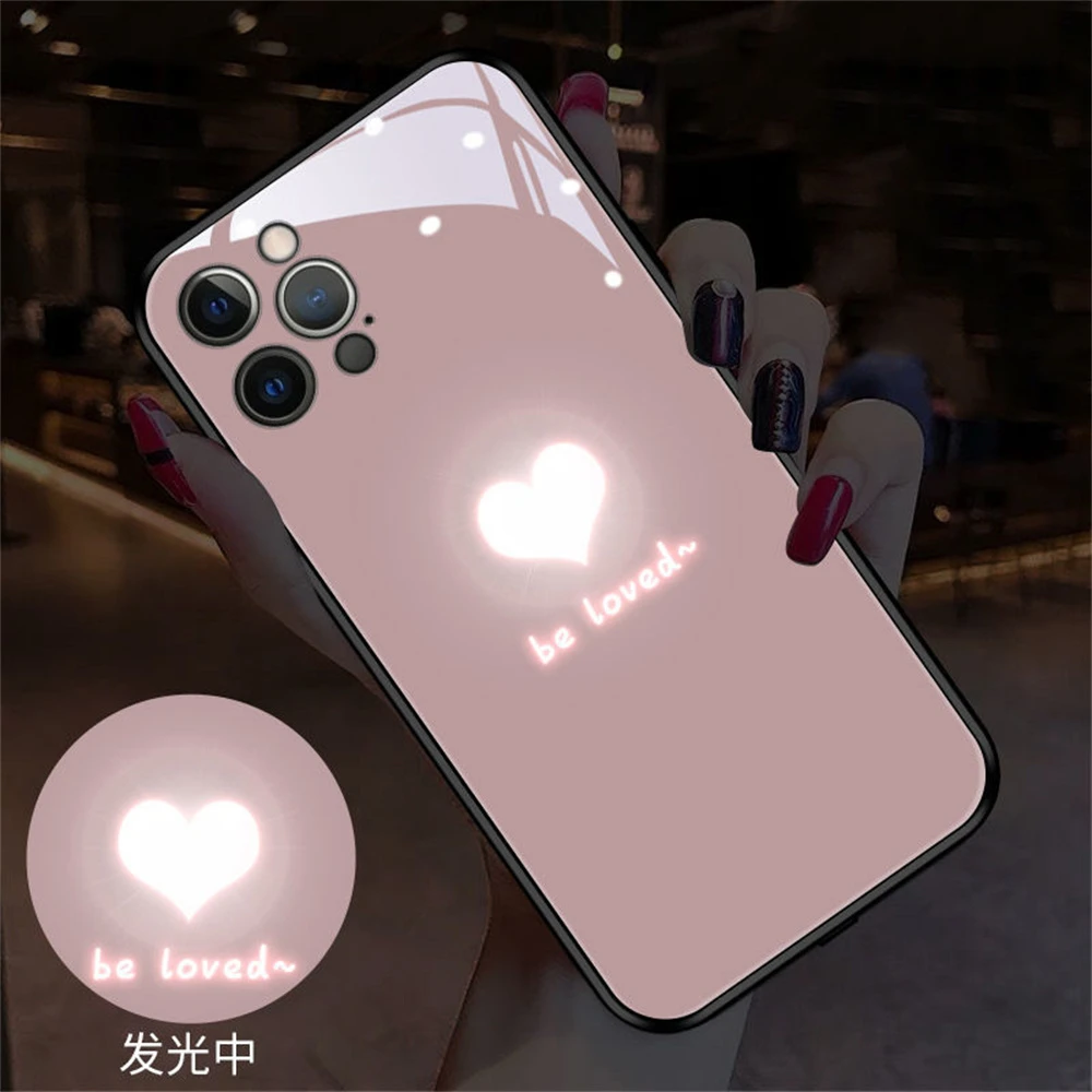 Mobile Phone Case Intelligent Control Incoming LED Light Luminous Protective Cover For Huawei Nova 9 8 7 SE Pro Honor 50 Pro P50