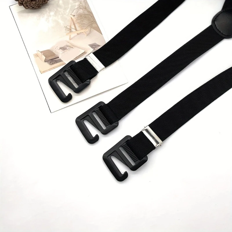 Fasteners Elastic Suspenders Women Men's Shirt Stay Belt Thick Suspenders Dropshipping