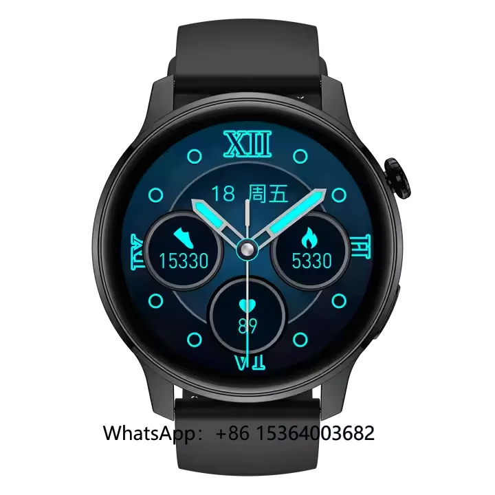 

1.28 inch Round Screen Heartrate Blood Pressure Sports Smart Watch S46 BT Call Watch for Men Women Reloj Intelligent