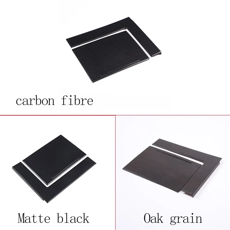 For Toyota Tundra 2022-2026 ABS Matte black Car Central Control Teacup Seat Panel Decorative Sticker Car Interior Accessories