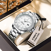 POEDAGAR Luxury Sport Man Watch Date Waterproof Luminous Men's Watch Stainless Steel High Quality Fashion Quartz Watches For Men