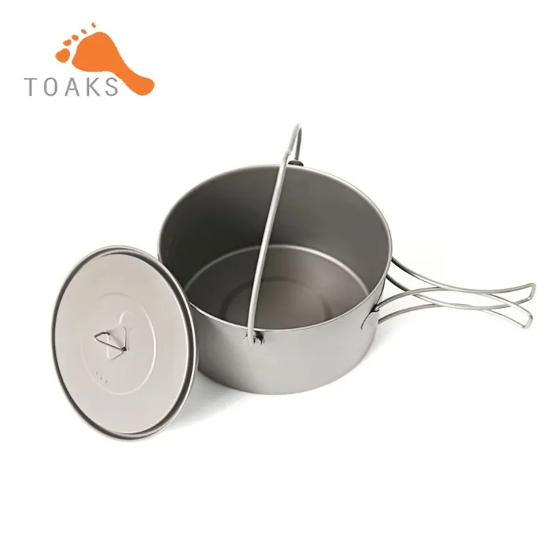 Imagem -04 - Toaks Pot1300-bh Pote Suspenso de Titânio para Acampamento ao ar Livre com Alça de Fiança Fácil de Transportar 1300ml 141g