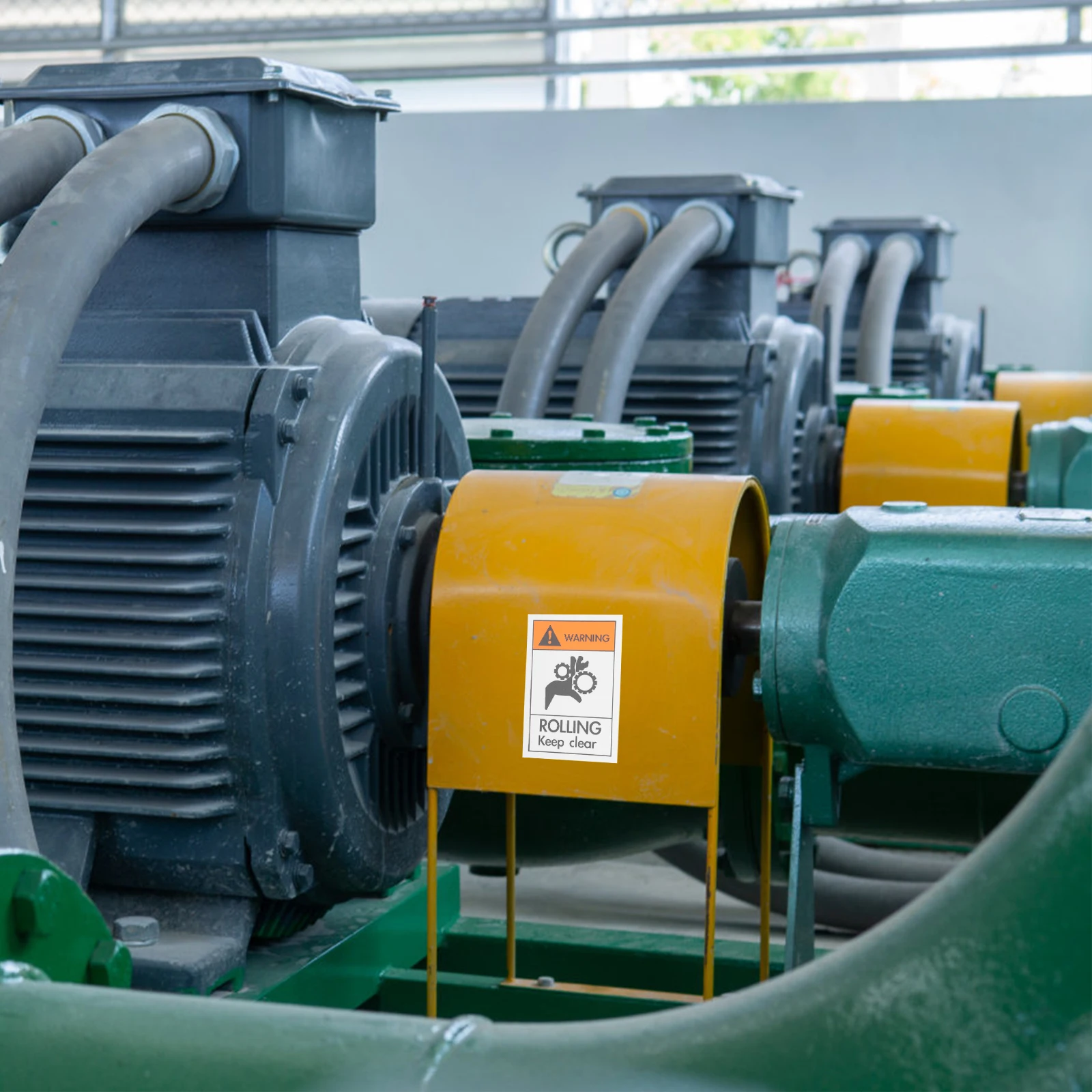 Waterproof Warning Label Caution PP Synthetic Paper Stickers Hands Safety Sign Material Long Lasting Easy Install