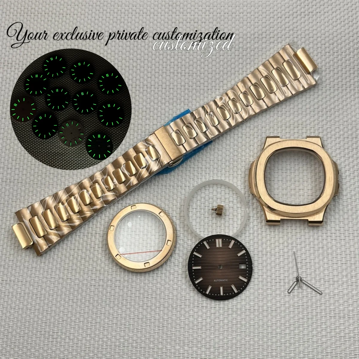 

NH35 Case Nautilus Case 42mm Mechanical Watch PP Case NH35 Replacement S Watch Installation NH367S26 Modified Watch Accessories