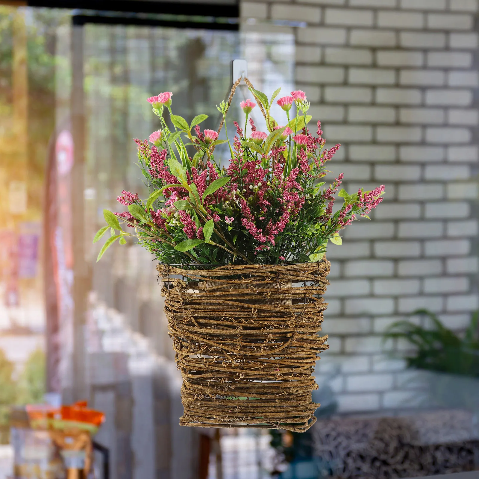 

Pink Artificial Faux Hanging Plant Home Garden Plants Artificial Decor Plants Decor Farmhouse Farmhouse Decoration Home