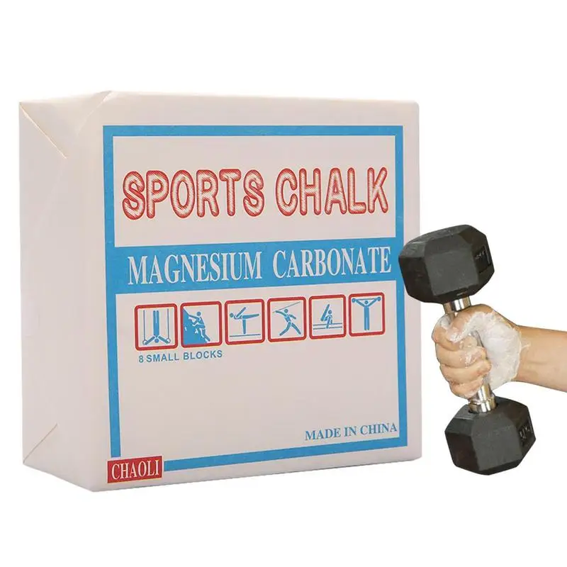 Antiscivolo sollevamento pesi polvere di magnesio sport blocco di gesso arrampicata su roccia ginnastica manubri palestra Equipme gesso antiscivolo