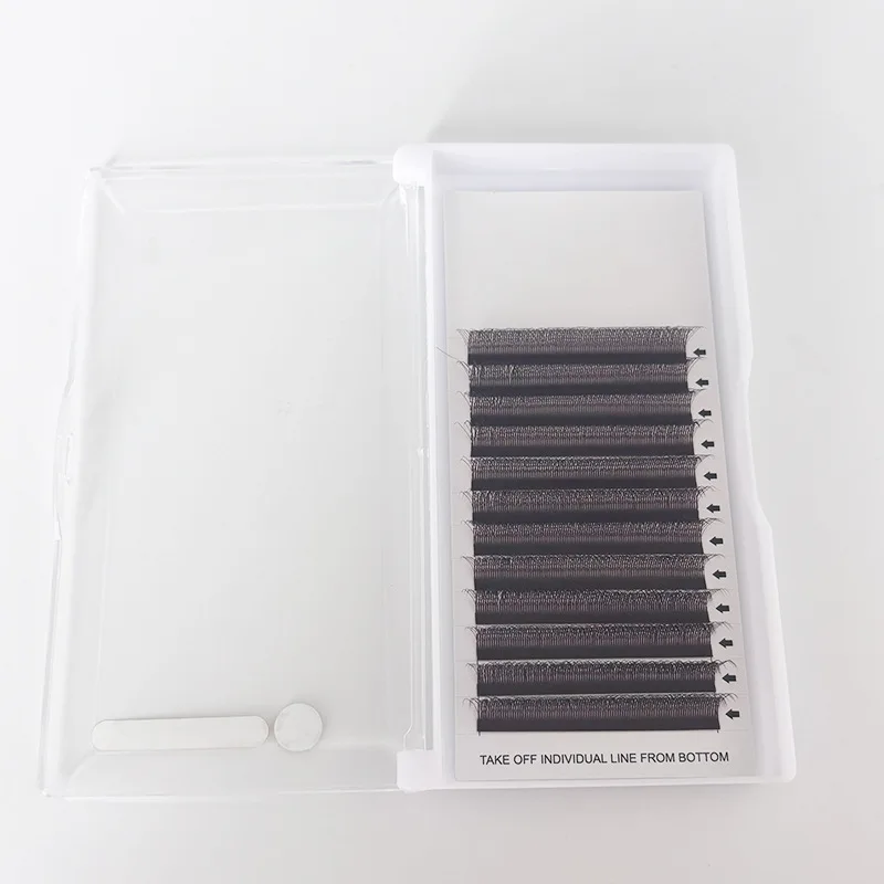 1PCS/2PCS Clover Brown Eyelash Extensions, Soft Curling Lashes, Thick Full Volume, Salon Grade