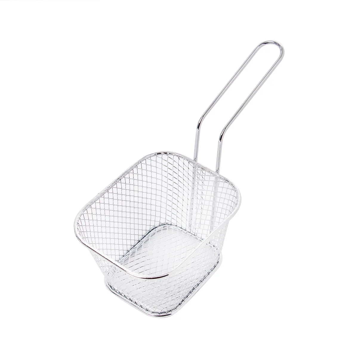 500pcsMini French Deep Fryers Basket Net Mesh Fries Chip Kitchen Tool Stainless Steel Fryer Home