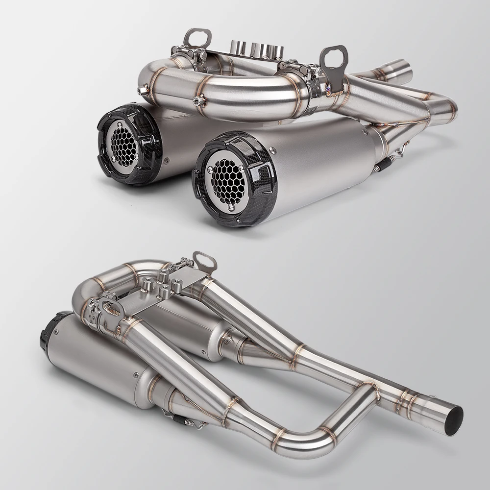 Exhaust system for motorcycle，double outlet, Side silencer，NINJA fit for the ZX-25R motorcycle exhaust pipe