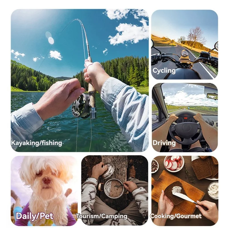 【B74A】For Gopro Osmo Phone All-In-One 5Pcs Action Camera Kit Head Strap Chest Straps Mount Adjustable