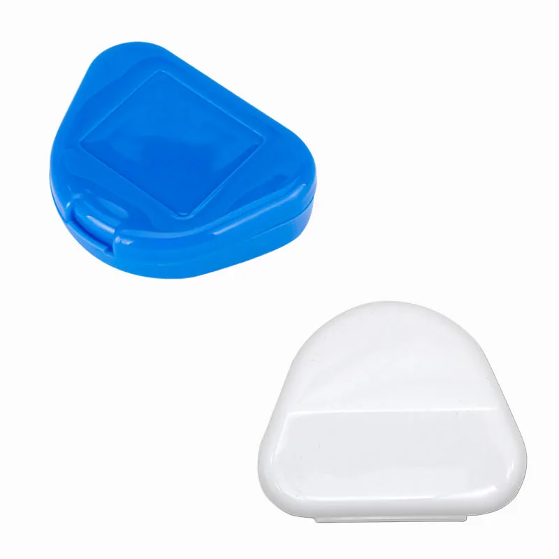歯科三角形形状矯正リテーナーボックス義歯保存容器プラスチック口腔衛生用品トレイ歯科ケース