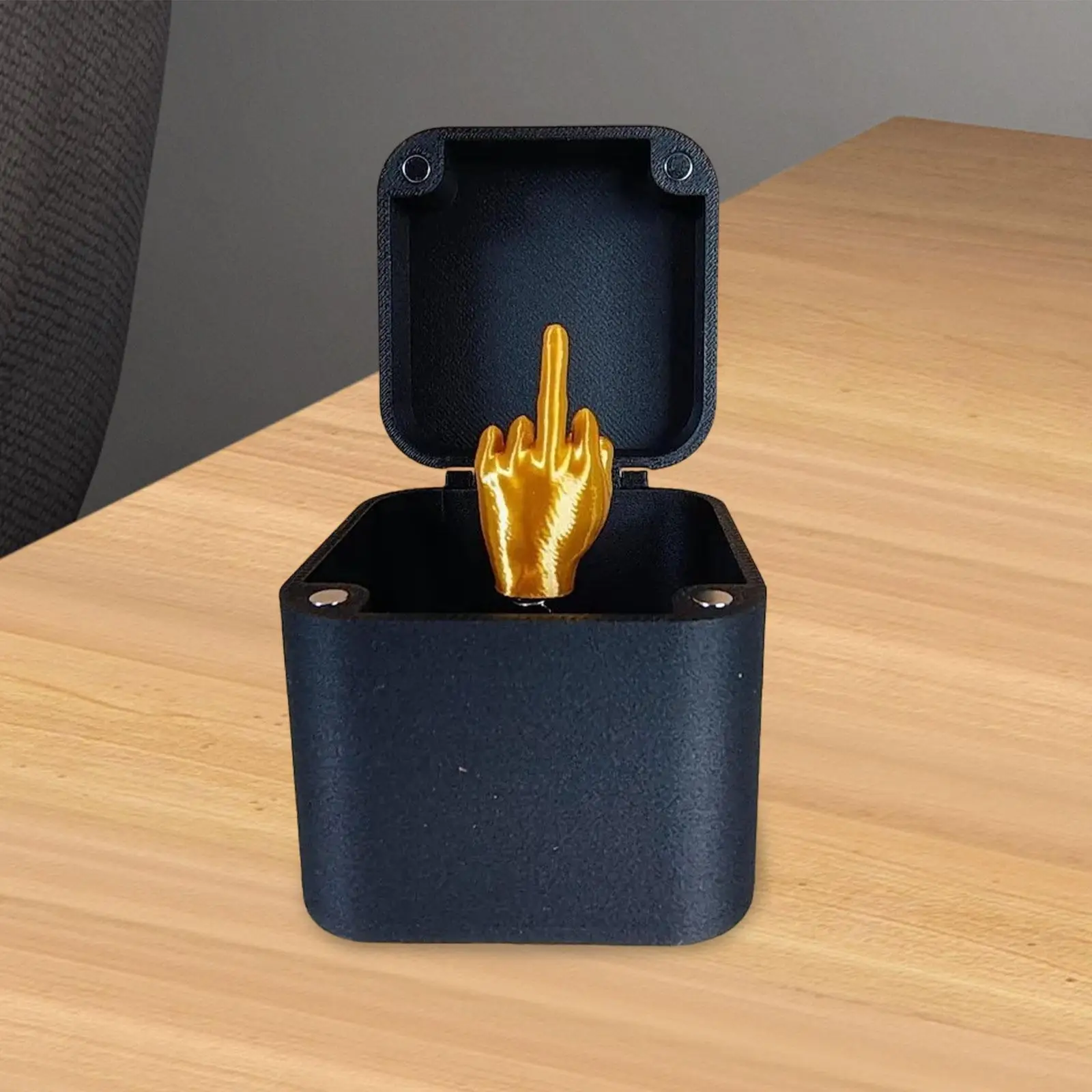 

Middle Finger Box Decor Funny Pops up Gift for Christmas Desk Home